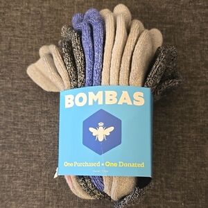 Bombas Midweight Toddler Socks 6 Pack - Junior Size 8T-11T